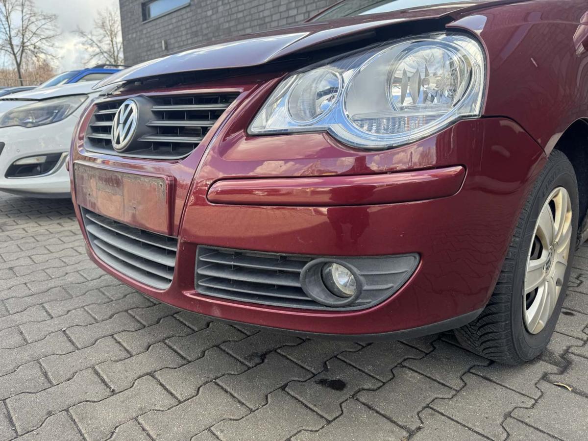 VW Polo 9N3 original Sto&szlig;stange Stossf&auml;nger vorn LC3R Winterred Bj.2005